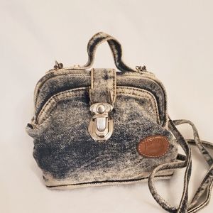 Pacific Connections Denim  Mini Purse